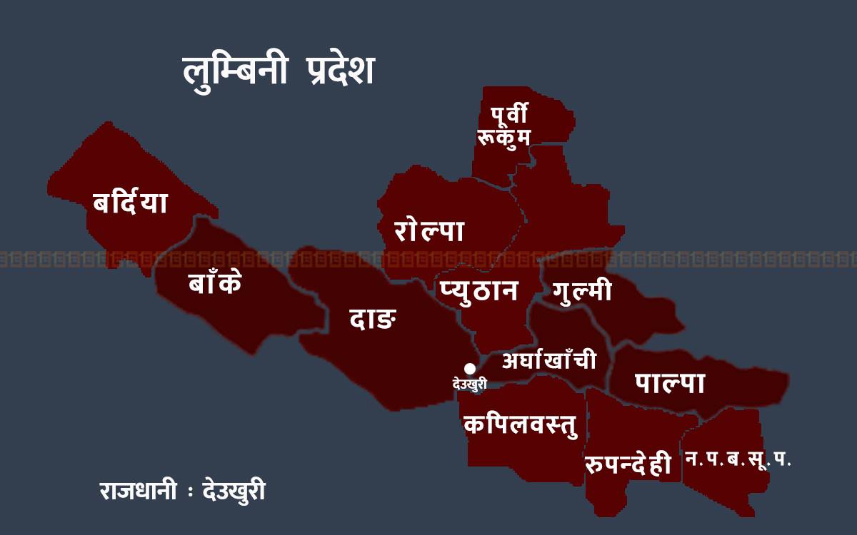 lumbini pradesh map